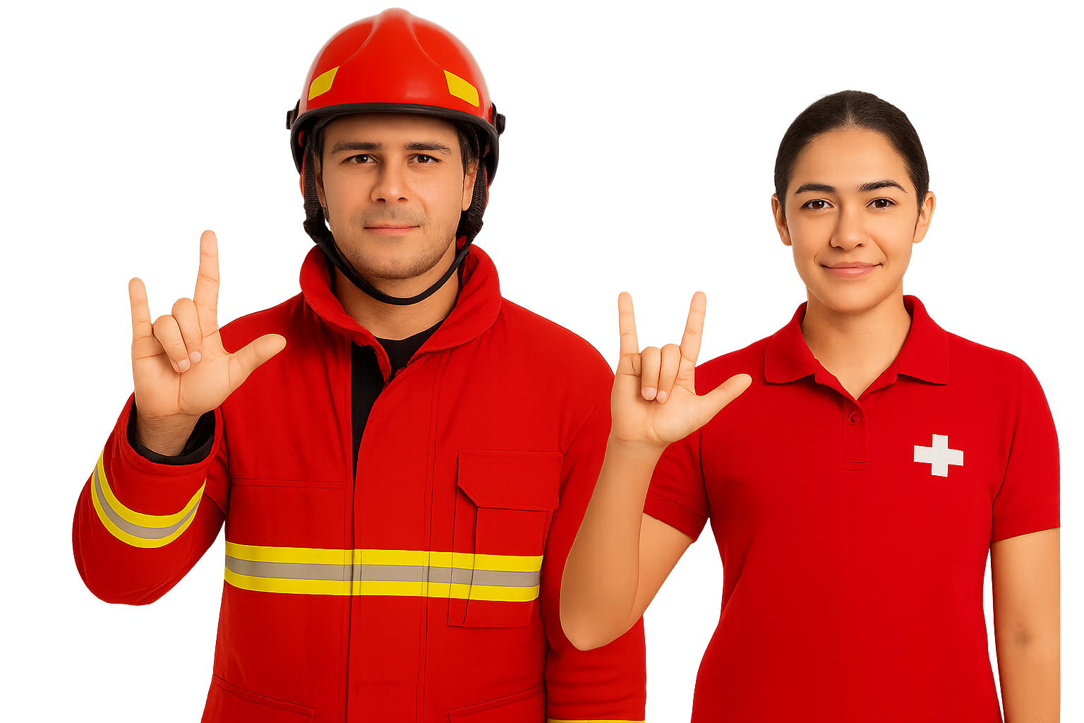 Bombeiros em Libras